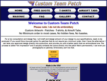 Tablet Screenshot of customteampatch.com